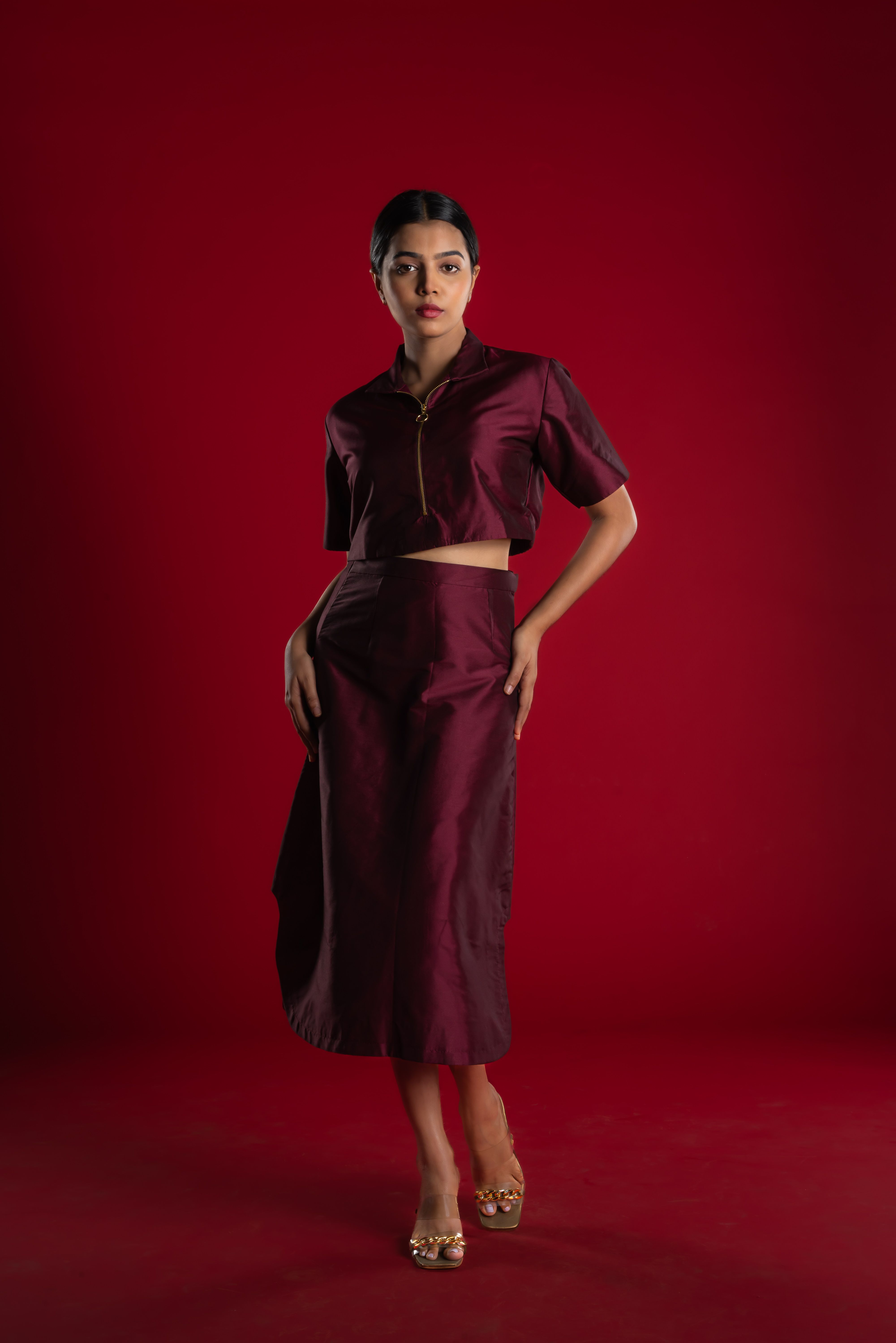 Skirt & Crop Top Co-Ord Set